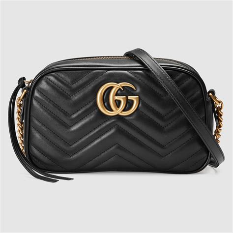 women's gucci black bag|gucci black side bag.